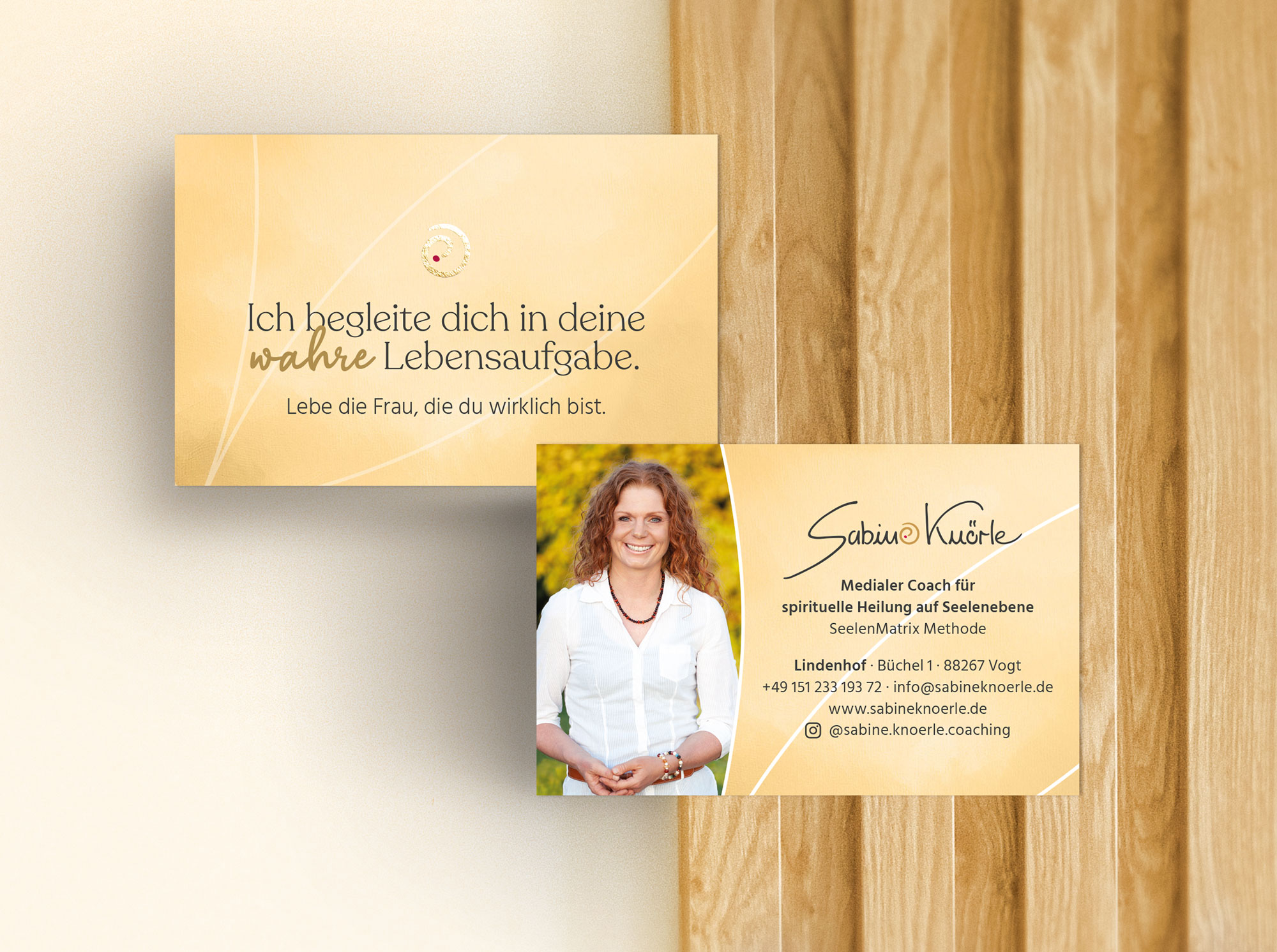 Visitenkarte Sabine Knörle Coaching zur wahren Lebensaufgabe