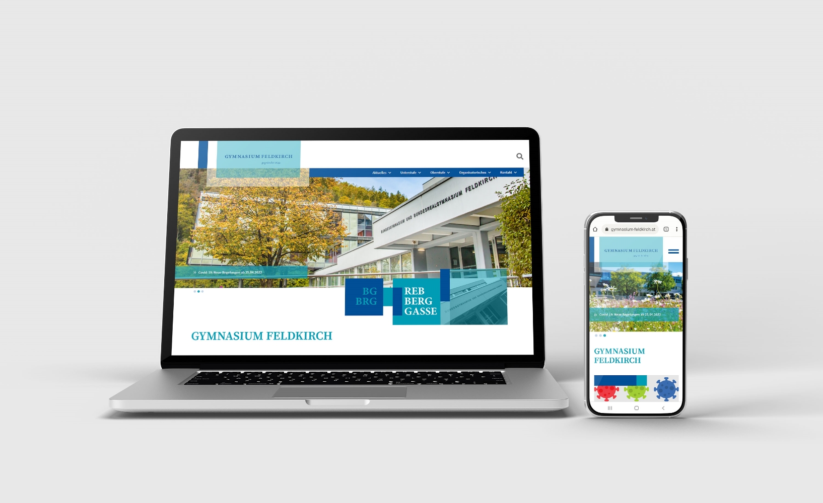 Webdesign für das Gymnasium Feldkirch